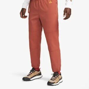 Nike ACG Men's Brick Red Trail Integrated Web Belt Casual Jogger Pants Size L